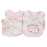 5PC baby Bib Set-Baby Pink